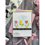 Simon Says Stamp! Simon Says Clear Stamps PAINTED FLOWERS sss302300c *