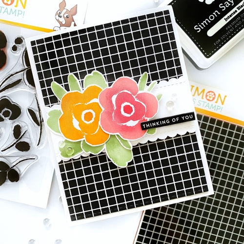 Simon Says Stamp! Simon Says Clear Stamps PAINTED FLOWERS sss302300c *