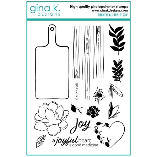 Simon Says Stamp! Gina K Designs COUNT IT ALL JOY Clear Stamps lh17*