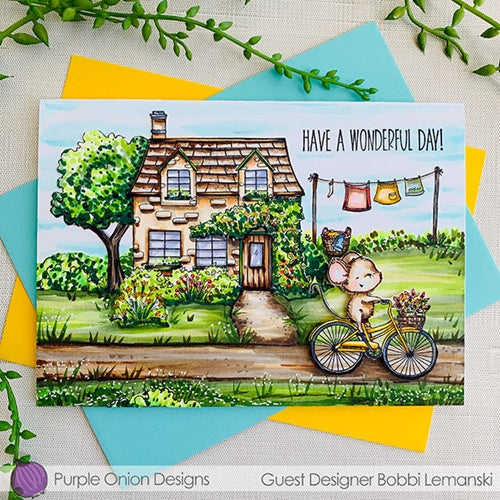 Simon Says Stamp! Purple Onion Designs IVY COUNTRY COTTAGE Cling Stamp pod1217 | color-code:ALT12