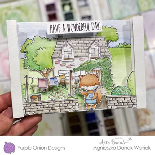 Simon Says Stamp! Purple Onion Designs JANE Cling Stamp pod1228*