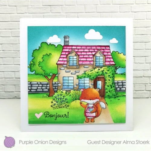 Simon Says Stamp! Purple Onion Designs JANE Cling Stamp pod1228*