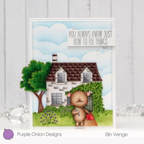 Simon Says Stamp! Purple Onion Designs MILTON Cling Stamp pod1226*