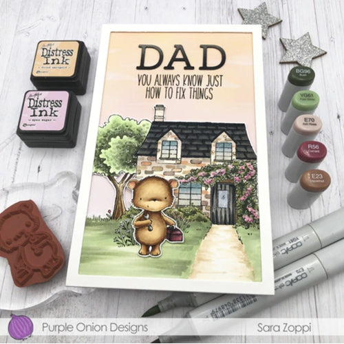 Simon Says Stamp! Purple Onion Designs MILTON Cling Stamp pod1226*