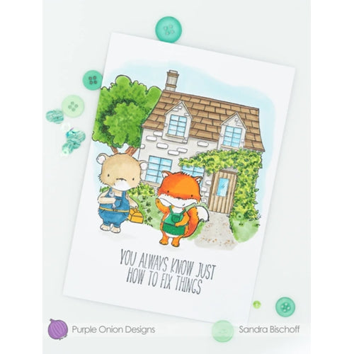 Simon Says Stamp! Purple Onion Designs MILTON Cling Stamp pod1226*