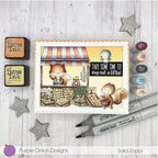 Simon Says Stamp! Purple Onion Designs PRODUCE STAND Cling Stamp pod1218*