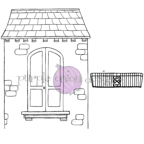 Simon Says Stamp! Purple Onion Designs ROOM WITH A VIEW Cling Stamp pod1214