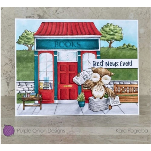 Simon Says Stamp! Purple Onion Designs STONE WALL Cling Stamp pod1219