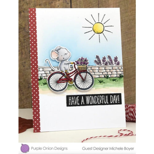 Simon Says Stamp! Purple Onion Designs STONE WALL Cling Stamp pod1219