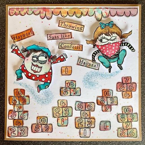 Simon Says Stamp! Paper Artsy ZINSKI ART 62 Cling Stamps za62*