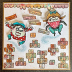 Simon Says Stamp! Paper Artsy ZINSKI ART 62 Cling Stamps za62*