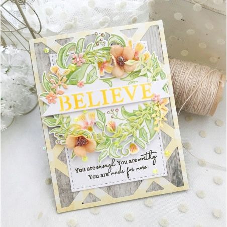 Simon Says Stamp! PinkFresh Studio REASON TO SMILE WREATH Die 114321 | color-code:ALT04