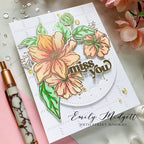 Simon Says Stamp! PinkFresh Studio IT'S A NEW DAY FLORAL Stencil Set 114721 | color-code:ALT02