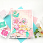 Simon Says Stamp! PinkFresh Studio IT'S A NEW DAY FLORAL Stencil Set 114721 | color-code:ALT04