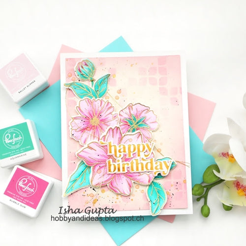 Simon Says Stamp! PinkFresh Studio IT'S A NEW DAY FLORAL Stencil Set 114721 | color-code:ALT04