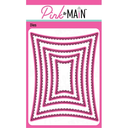 Simon Says Stamp! Pink and Main CONCAVE RECTANGLES Dies pnm338