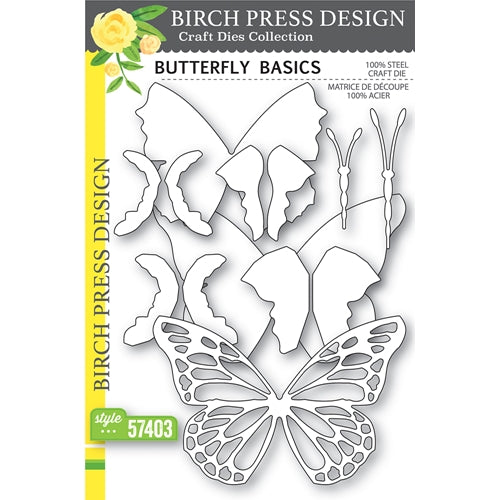 Simon Says Stamp! Birch Press Design BUTTERFLY BASICS Dies 57403