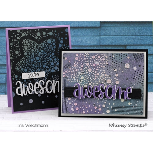 Simon Says Stamp! Whimsy Stamps AWESOME WORD Die WSD319a