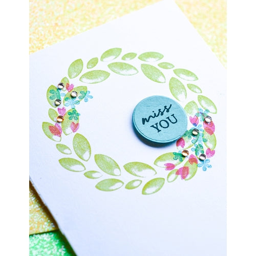 Simon Says Stamp! Birch Press Design CLASSIC SENTIMENTAL WREATH Clear Stamp Set cl8157*