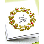Simon Says Stamp! Birch Press Design CLASSIC SENTIMENTAL WREATH Clear Stamp Set cl8157*