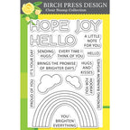Simon Says Stamp! Birch Press Design RAINBOW DAYS LINGO NOTES Clear Stamp Set cl8159*