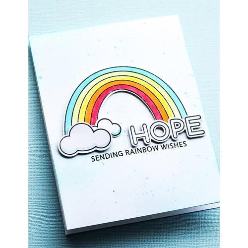 Simon Says Stamp! Birch Press Design RAINBOW DAYS LINGO NOTES Clear Stamp Set cl8159*