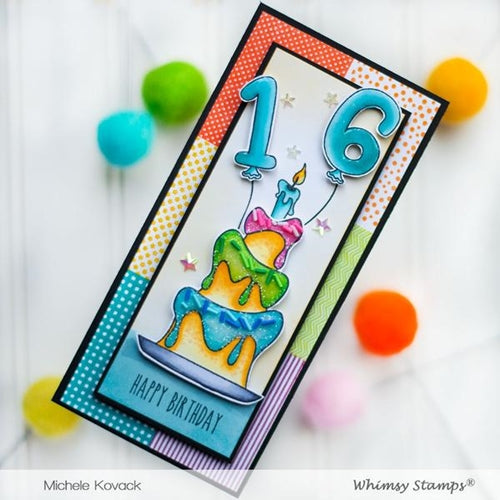 Simon Says Stamp! Whimsy Stamps MAKE A WISH Clear Stamps CWSD373*