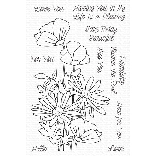 Simon Says Stamp! My Favorite Things FRESHLY PICKED BOUQUET Clear Stamps cs568