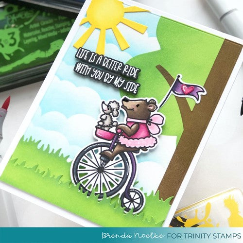 Simon Says Stamp! Trinity Stamps SPRING DAY SCENE BUILDER 6 x 9 Stencil Set of 2 tss034* | color-code:ALT01
