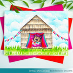 Simon Says Stamp! Trinity Stamps SPRING DAY SCENE BUILDER 6 x 9 Stencil Set of 2 tss034* | color-code:ALT02