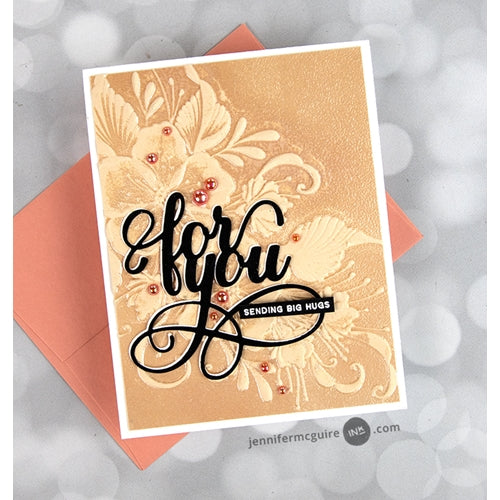 Simon Says Stamp! Altenew DECORATIVE FLORALS 3D Embossing Folder ALT6116 | color-code:ALT1