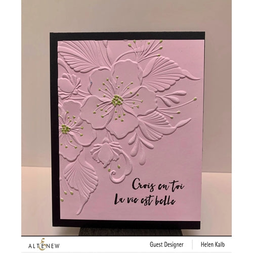 Simon Says Stamp! Altenew DECORATIVE FLORALS 3D Embossing Folder ALT6116