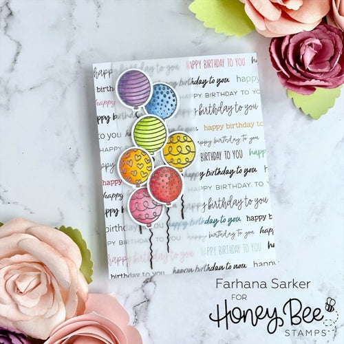 Simon Says Stamp! Honey Bee FANCY FROSTING Clear Stamp Set hbst329
