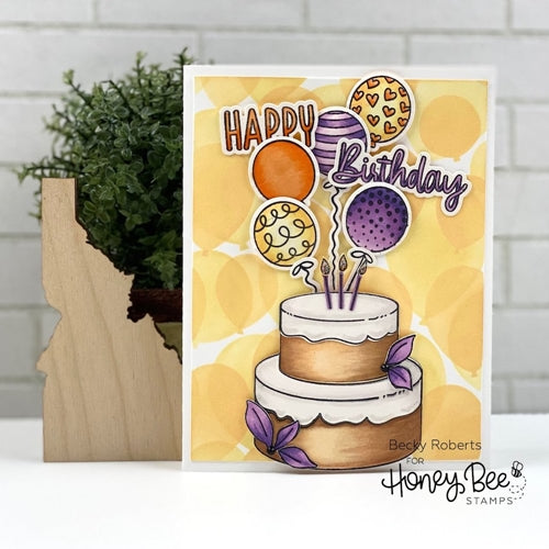 Simon Says Stamp! Honey Bee FANCY FROSTING Clear Stamp Set hbst329