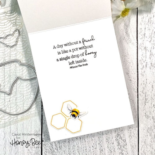 Simon Says Stamp! Honey Bee HONEYCOMB Clear Stamp hbst348*