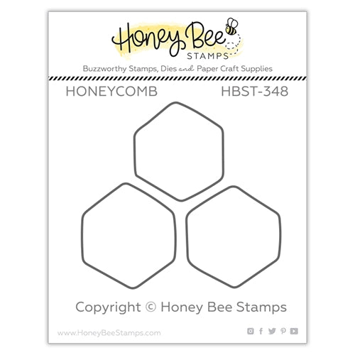 Simon Says Stamp! Honey Bee HONEYCOMB Clear Stamp hbst348*