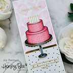 Simon Says Stamp! Honey Bee INSIDE BIRTHDAY SENTIMENTS Clear Stamp Set hbst331