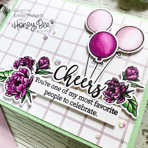 Simon Says Stamp! Honey Bee INSIDE BIRTHDAY SENTIMENTS Clear Stamp Set hbst331
