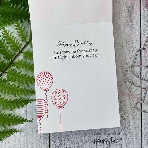 Simon Says Stamp! Honey Bee INSIDE SNARKY BIRTHDAY SENTIMENTS Clear Stamp Set hbst332