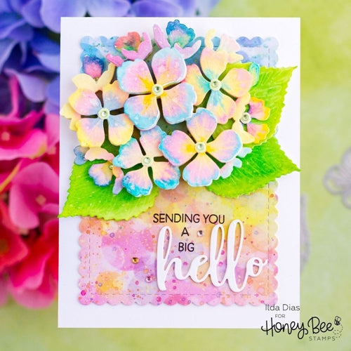 Simon Says Stamp! Honey Bee LOVELY LAYERS HYDRANGEA Dies hbdsllhdg