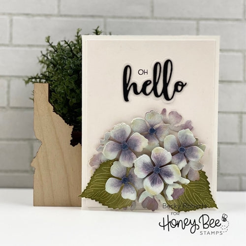 Simon Says Stamp! Honey Bee LOVELY LAYERS HYDRANGEA Dies hbdsllhdg