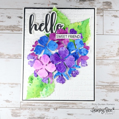 Simon Says Stamp! Honey Bee LOVELY LAYERS HYDRANGEA Dies hbdsllhdg