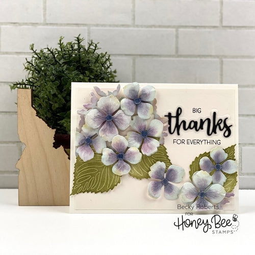 Simon Says Stamp! Honey Bee LOVELY LAYERS HYDRANGEA Dies hbdsllhdg