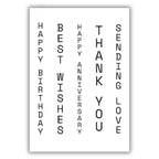 Simon Says Stamp! Julie Hickey Designs VERTICAL WISHES Clear Stamps JHE1028