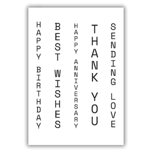 Simon Says Stamp! Julie Hickey Designs VERTICAL WISHES Clear Stamps JHE1028