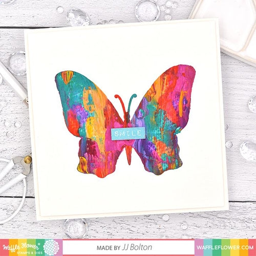 Simon Says Stamp! Waffle Flower SINGLE BUTTERFLY Stencil 420615