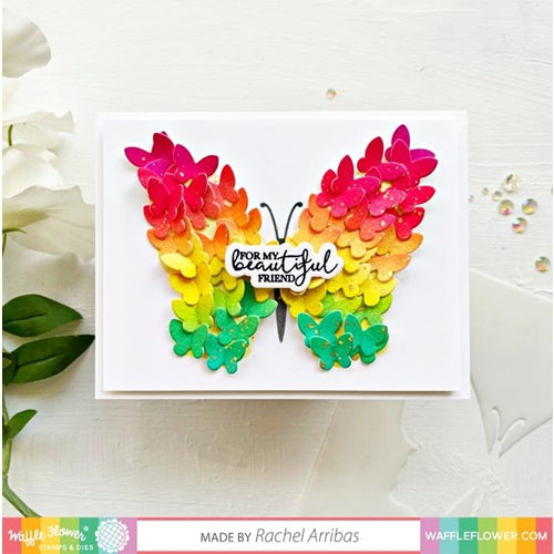 Simon Says Stamp! Waffle Flower SINGLE BUTTERFLY Stencil 420615