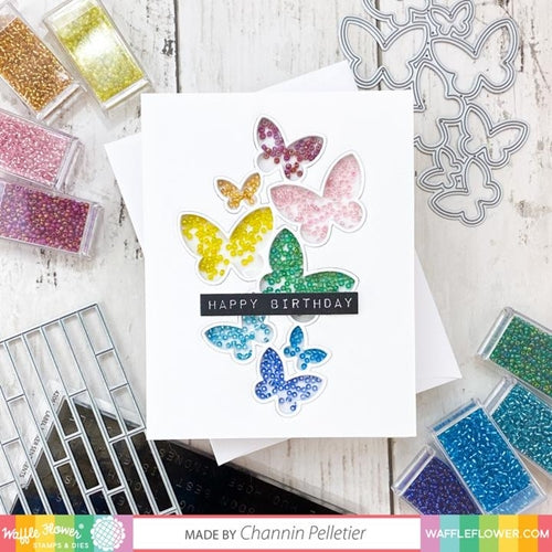 Simon Says Stamp! Waffle Flower LABEL MAKER SENTIMENTS Clear Stamps 420621*