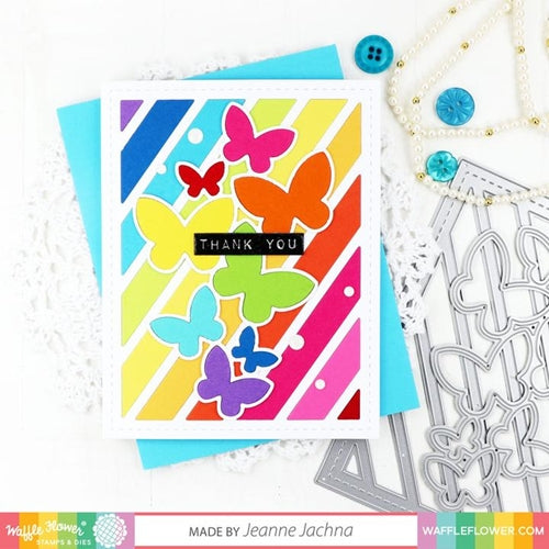 Simon Says Stamp! Waffle Flower LABEL MAKER SENTIMENTS Clear Stamps 420621*