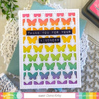 Simon Says Stamp! Waffle Flower LABEL MAKER SENTIMENTS Clear Stamps 420621*